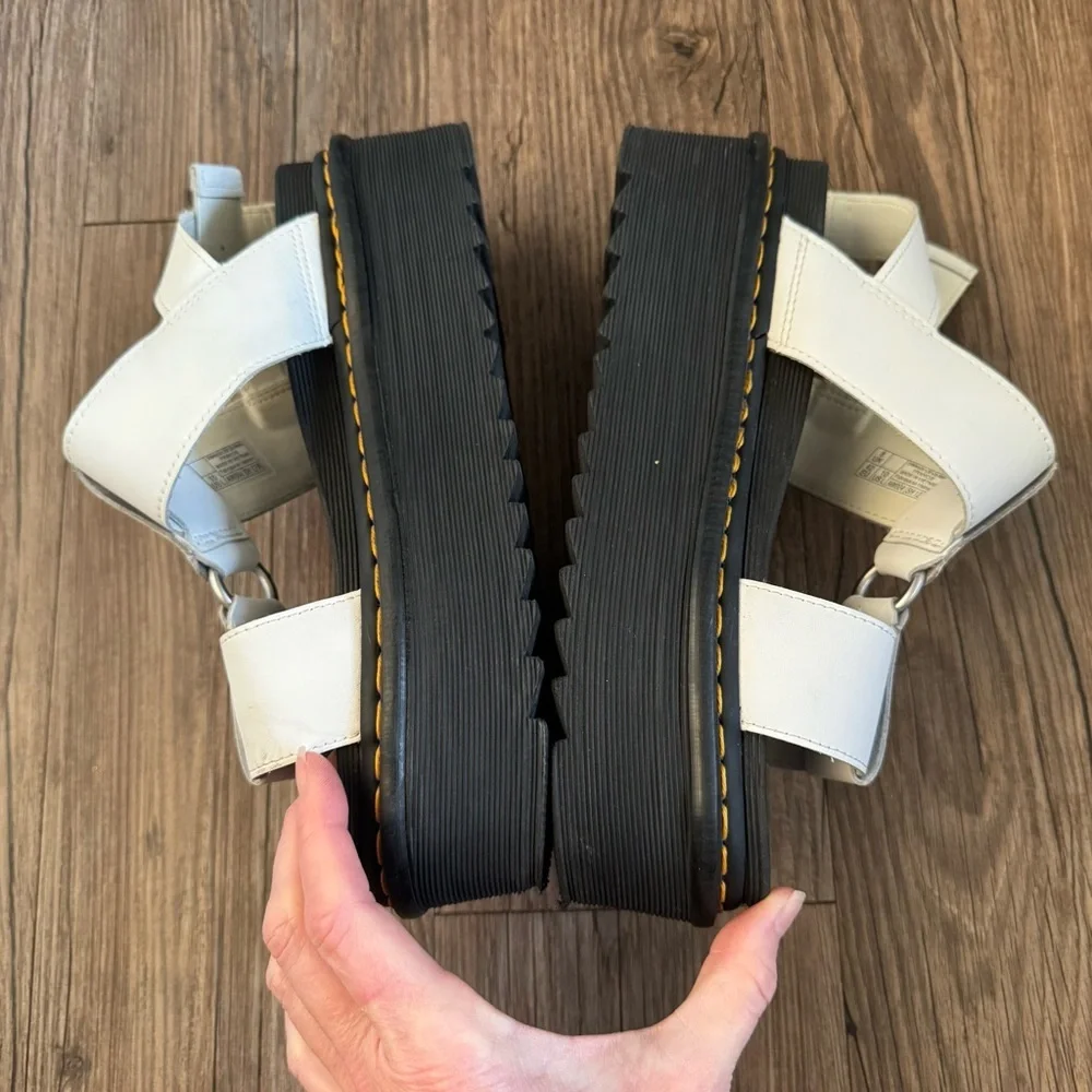 Dr. Martens FRANCIS LEATHER PLATFORM STRAP SANDALS Size 10
